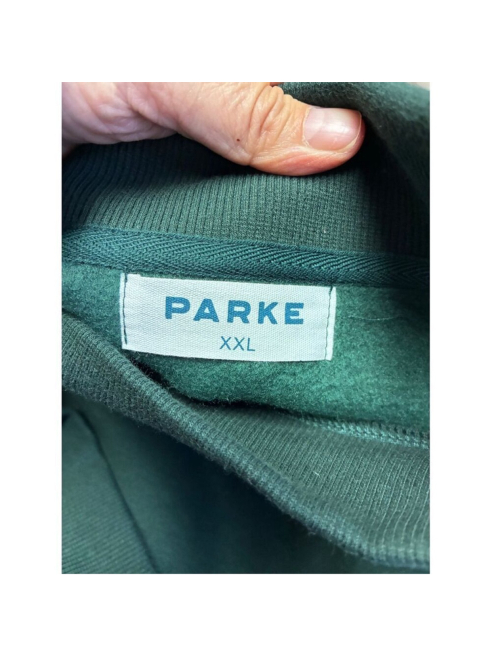 PARKE NWT Varsity Mock neck in Forest Maroon Size XXL - Picture 9 of 13